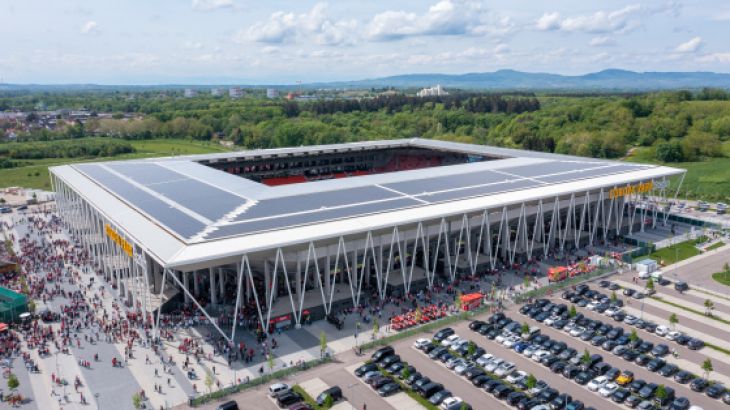 Europa-Park Stadion Drohnenaufnahme